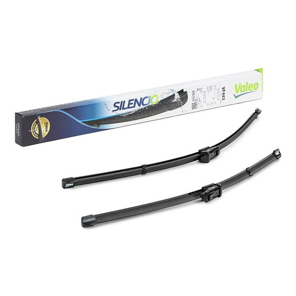 Set stergatoare parbriz VALEO SILENCIO X.TRM FLAT BLADE SET 574643, lungime 600 mm, 500 mm, fara carcasa, cu spoiler [3]