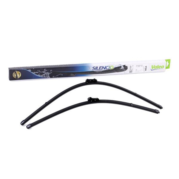 Set stergatoare parbriz VALEO SILENCIO X.TRM FLAT BLADE SET 574680, lungime 750 mm, 650 mm, fara carcasa, cu spoiler [3]