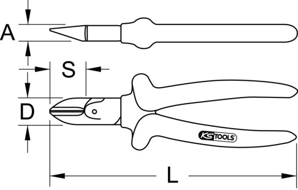 Slimpower Cleste De Taiat Cu Varf Diagonal. 180Mm [4]