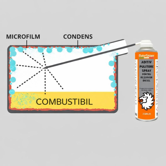 Spray curatare rezervor motorina MotorSistem 300ml [2]