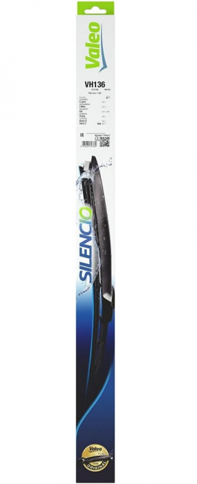 Stergator hibrid parbriz auto VALEO Silencio Hybrid Single VH136 574736, 700 mm, cu spoiler [2]