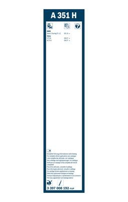 Stergator pentru luneta BOSCH AeroTwin Rear A351H 3397008192, lungime 350 mm, fara carcasa [3]