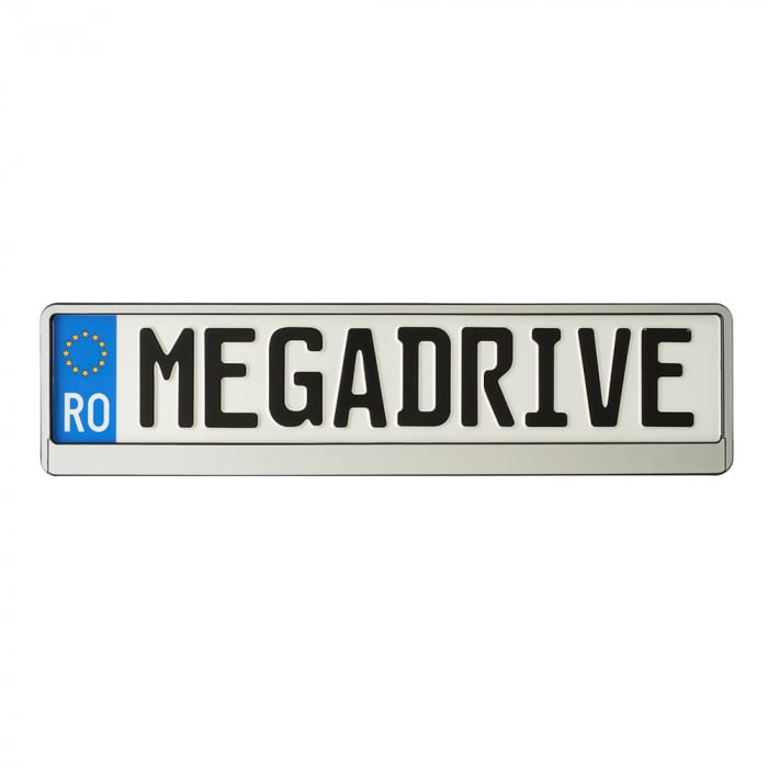 Suport Numar Inmatriculare Mega Drive Chrome 1 Buc [3]