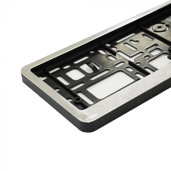 Suport Numar Inmatriculare Mega Drive Cromat Set 2 Buc [3]