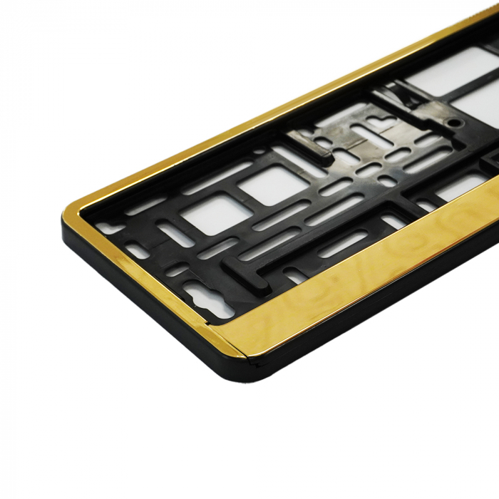 Suport Numar Inmatriculare Mega Drive Gold 1 Buc [3]