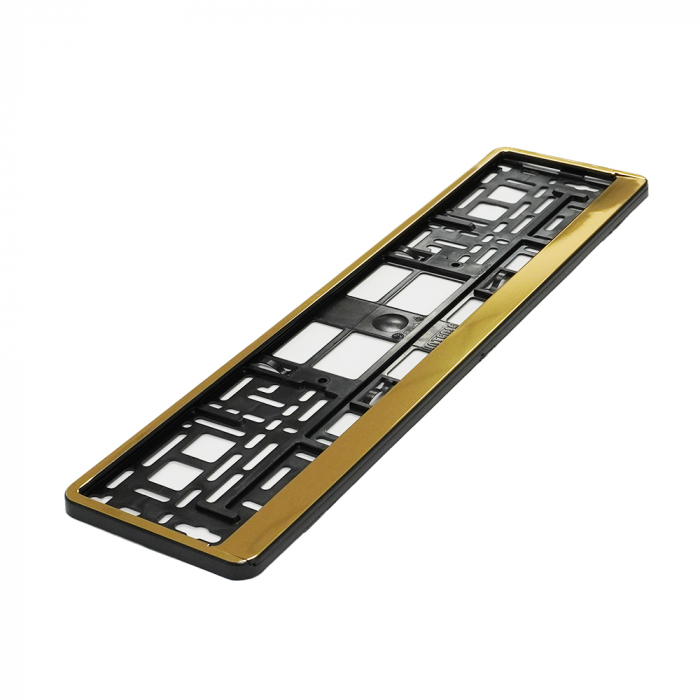Suport Numar Inmatriculare Mega Drive Gold 1 Buc [2]