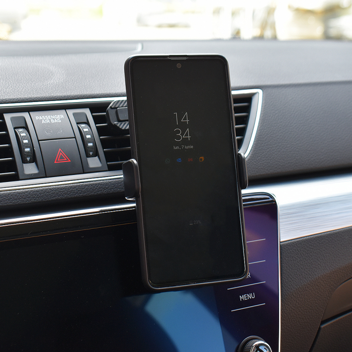 Suport Telefon Auto Extensibil 55-83Mm Cu Prindere In Grila De Ventilatie [3]