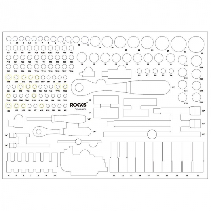 Trusa de scule ROOKS OK-01.3136 [2]
