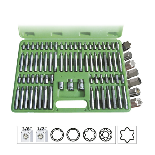 Trusa Speciala Capete Surubelnita 74 Piese Pentru Suruburi Ribe 12 Fete Torx Hexagonal Jbm [1]