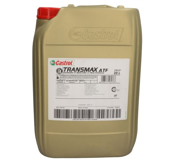 Ulei cutie viteze automata CASTROL TRANSMAX ATF DEXRON VI MERCON LV Multivehicle, volum 20 litri, sintetic [1]