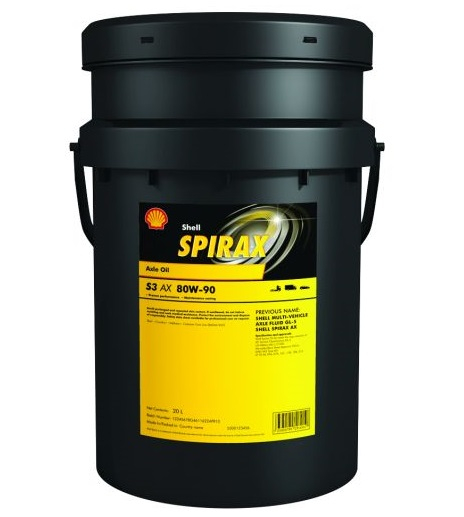 Ulei diferential SHELL SPIRAX S3 AX 80W90, volum 20 litri [1]