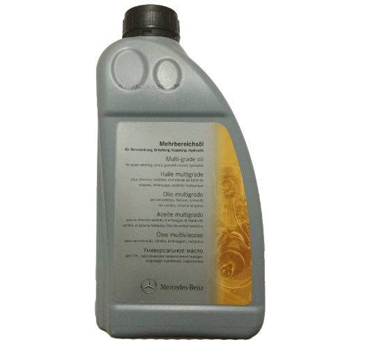 Ulei hidraulic multi-grad MERCEDES BENZ 345.00 A001989240309, volum 1 litru, verde, pentru servodirectie, ambreiaj, mecanism cutii viteze [1]