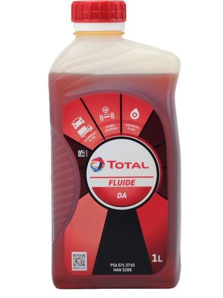 Ulei hidraulic special TOTAL Fluide DA 213756, volum 1 litru, sintetic, culoare portocaliu, pentru sistem servodirectie electronic / electrohidraulic [1]