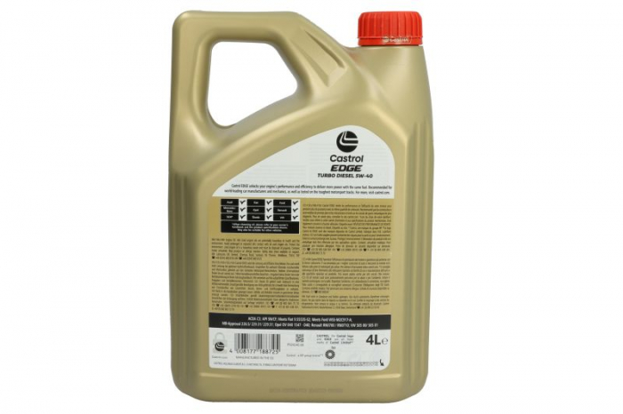 Ulei Motor Castrol Edge Turbo Diesel 5W40 4L [2]