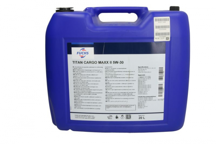 Ulei motor FUCHS TITAN CARGO MAXX II 5W30 20L [1]