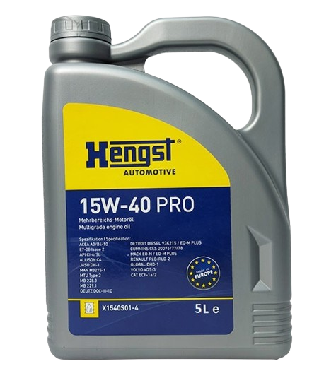 Ulei motor HENGST A3/B4 PRO 15W40 H1540A3B4PRO/5 5L [1]