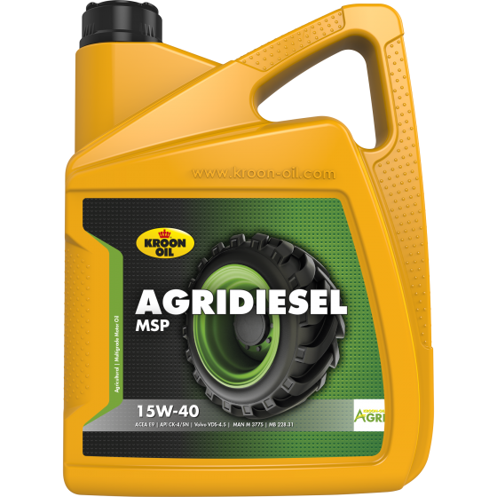 Ulei motor KROON OIL Agridiesel MSP 15W40 35081, volum 5 litri, mineral [1]