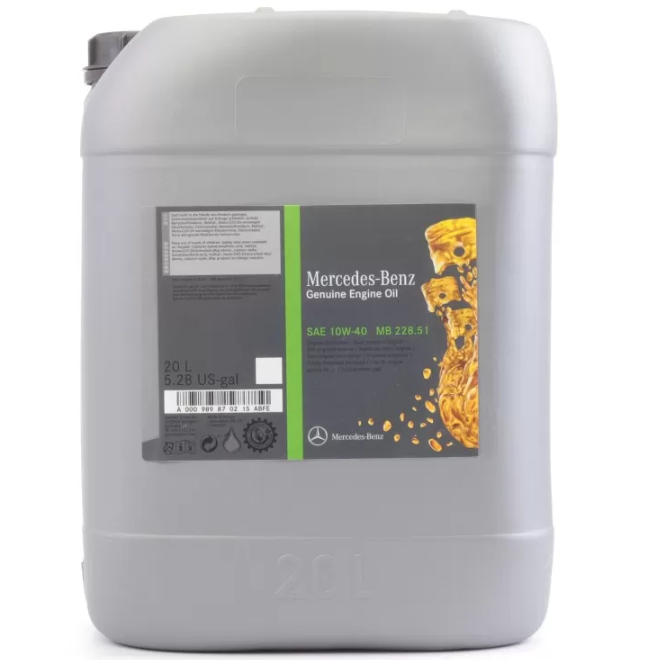 Ulei motor Mercedes Benz 10W40 A000989170815ABFE 20L, ACEA E6/E7, API CI-4, MB 228.51 [1]