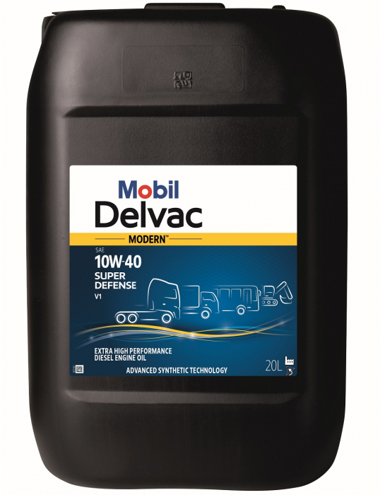 Ulei motor MOBIL DELVAC MODERN 10W40 SUPER DEFENSE V1 157342 20L [1]