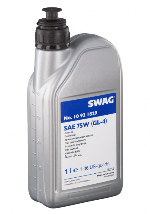 Ulei pentru cutie viteze cu cuplaj dublu DSG SWAG GL-4 10 92 1829 75W, culoare galben, volum 1 litru [1]