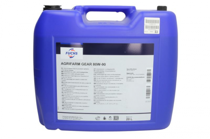 Ulei transmisie manuala FUCHS AGRIFARM GEAR 80W90, volum 20 litri [1]