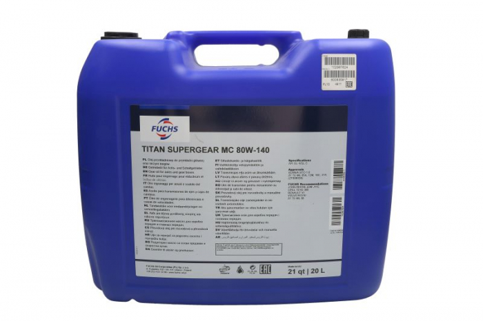 Ulei transmisie manuala FUCHS SUPERGEAR MC 80W140, volum 20 litri [1]