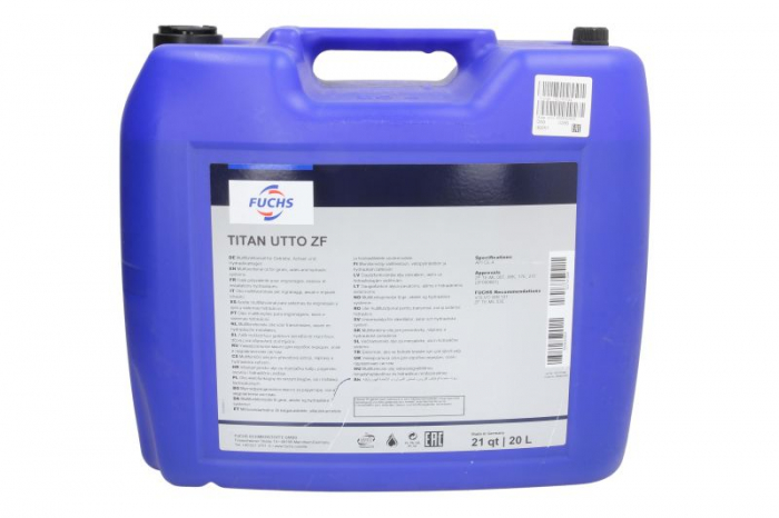 Ulei transmisie manuala FUCHS TITAN UTTO ZF 20W40, volum 20 litri [1]