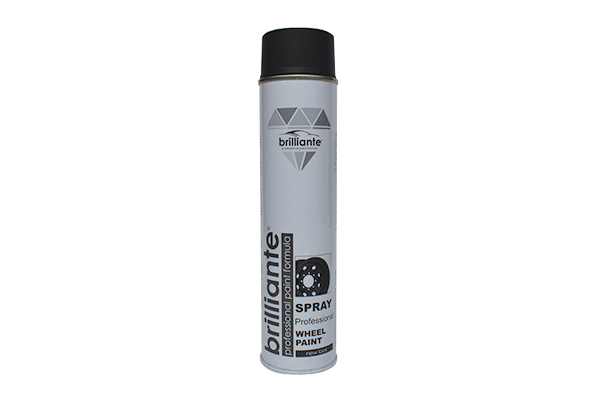 Vopsea Spray Pentru Jante Negru Satin 600 Ml Brilliante [1]