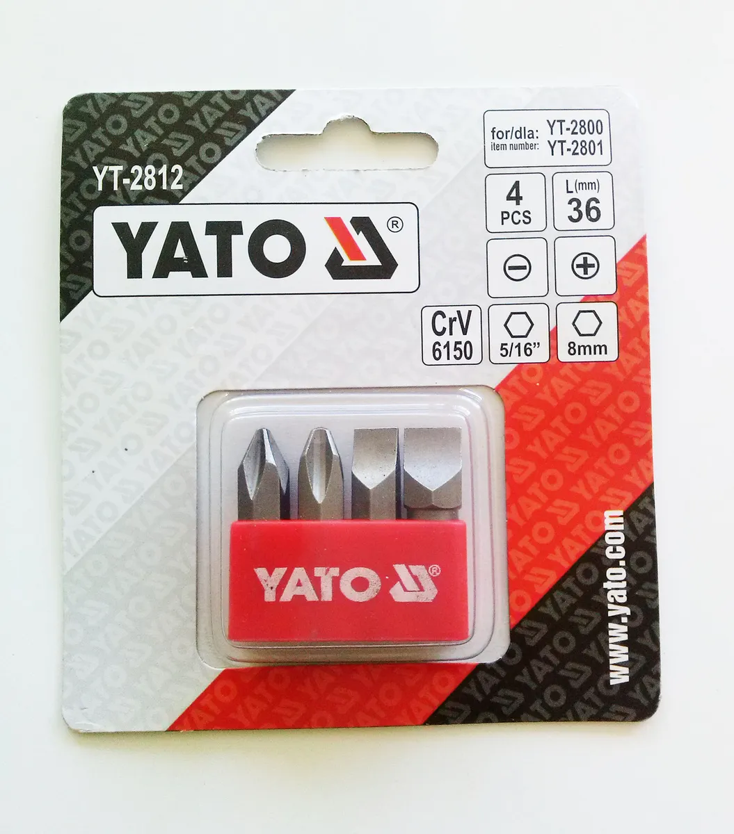 Yt-2812 Set 4 Biti, 36mm, Ph2-Ph3, 8-10mm [1]