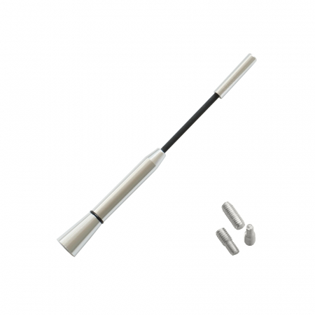 Antena auto exterior cromata 15.8 CM cu 3 adaptoare (4-5-6MM) [2]