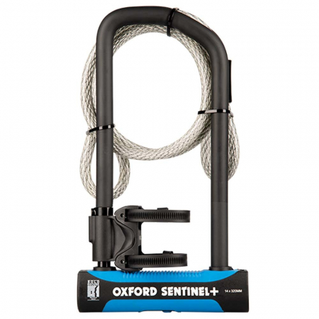 Antifurt - Antifurt Bicicleta Oxford Sentinel Pro Duo U-Lock 320mm x 177mm + Cable Otel Negru LK326