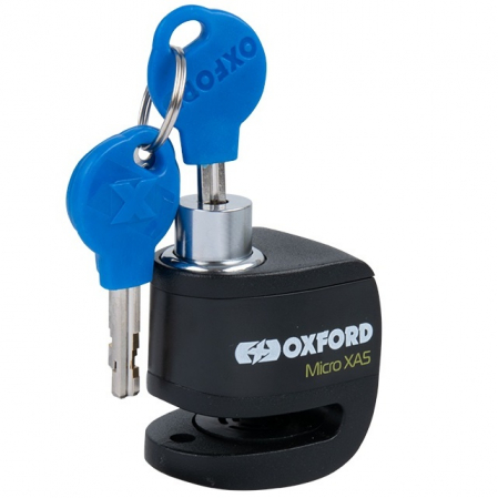 Antifurt - Antifurt Blocator Disc Frana Cu Alarma Moto Oxford Micro XA5 Alarm Disc Lock Otel Negru LK214