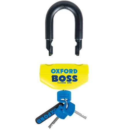 Antifurt Blocator Disc Frana Moto Oxford Boss Disc lock -16mm Shackle Metal Galben OF46 [1]