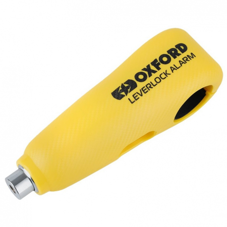 Antifurt - Antifurt Blocator Maner Frana Ghidon Cu Alarma Moto Oxford LeverLock Alarm Galben LK302