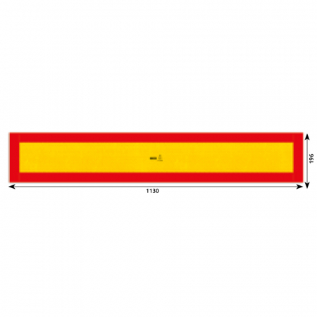 Produse universale - AUTOCOLANT REFLECTORIZANT GALBEN  ROSU 1130X196 MM HICO