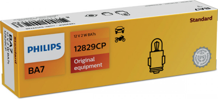 Becuri auto - Bec 12V Ba7 Bau15S Set 10 Buc Vision Philips