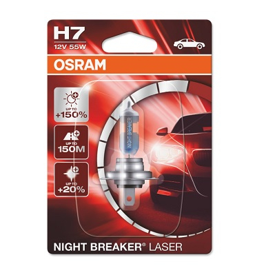 Accesorii auto - Bec 12V H7 55 W Night Breaker Laser Nextgen +150% Blister 1 Buc Osram