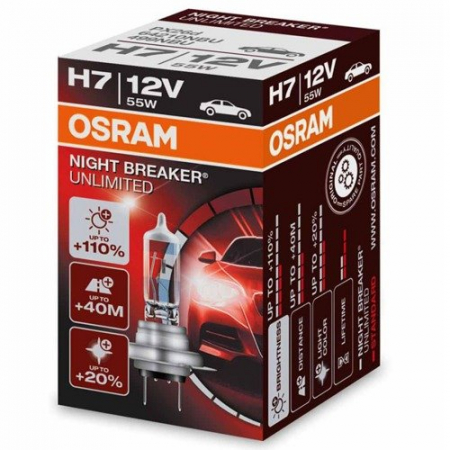 Accesorii auto - Bec 12V H7 55 W Night Breaker Laser Nextgen +150% Osram