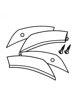 Moto/Atv - Benzi reflectorizante SHAD D1B431CAR Alb for SH43