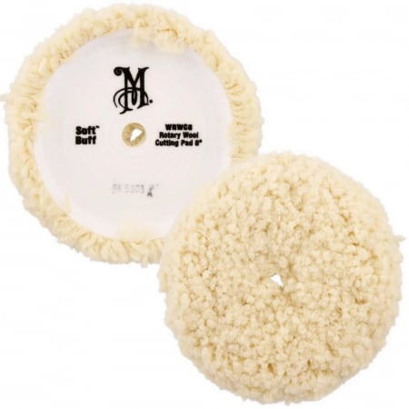 Intretinere auto - Blana Polish Abraziv Meguiar's Soft Buff Rotary Wool Pad 8" WRWC8MG