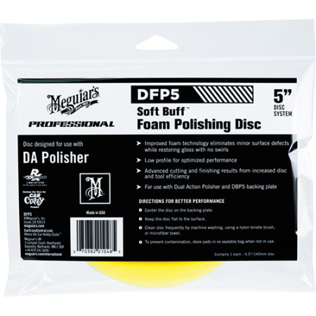 Bureti, Lavete, Accesorii - Burete polishat mediu 127 mm – Meguiar’s DA Foam Polishing Disc 5″