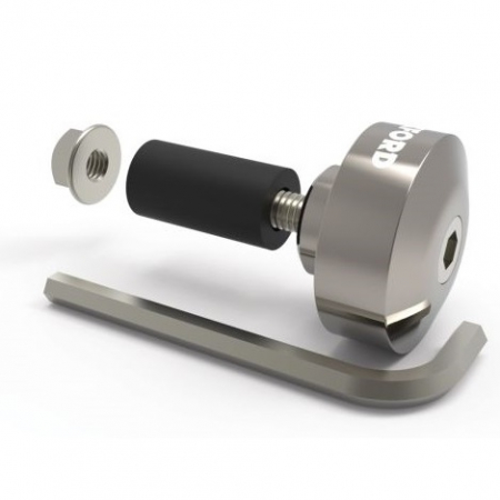 Capete ghidon - Capete Ghidon Moto Aluminiu Argintiu Oxford OX589