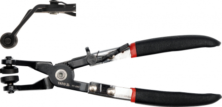 Scule si echipamente - Cleste Pentru Sigurante Furtun, Varf Indoit 215Mm