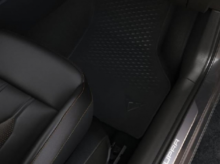 Accesorii auto - Covorase de cauciuc All-weather originale Seat CUPRA Leon (KL) si Formentor (KM) 2020+, set fata-spate, negre