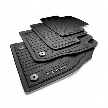 Covorase de cauciuc All-weather originale Volkswagen T-Cross (C11) 2018-, Set 4 bucati TPE [1]
