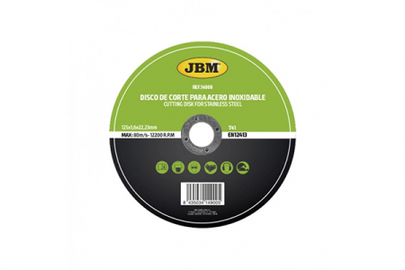 Scule si echipamente - Disc De Taiere Debitare In Otel Inoxidabil 125 X 1.6Mm T41 Jbm