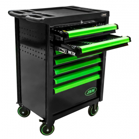 Dulap Cu 7 Sertare. Verde. Cu Set De Instrumente Pentru Sincronizare Motor [2]