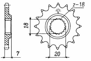 Pinion fata - EMGO - Pinion (fata), 12 dinti (ultima bucata)