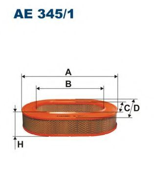 Filtre - Filtru aer FILT AE345/1