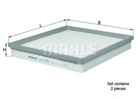 Filtre - Filtru aer MAHLE ORIGINAL LX 1264/S